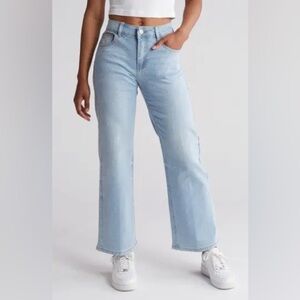 Flying Angel Rhinestone High Waist Straight Leg Jeans- Size 5/27